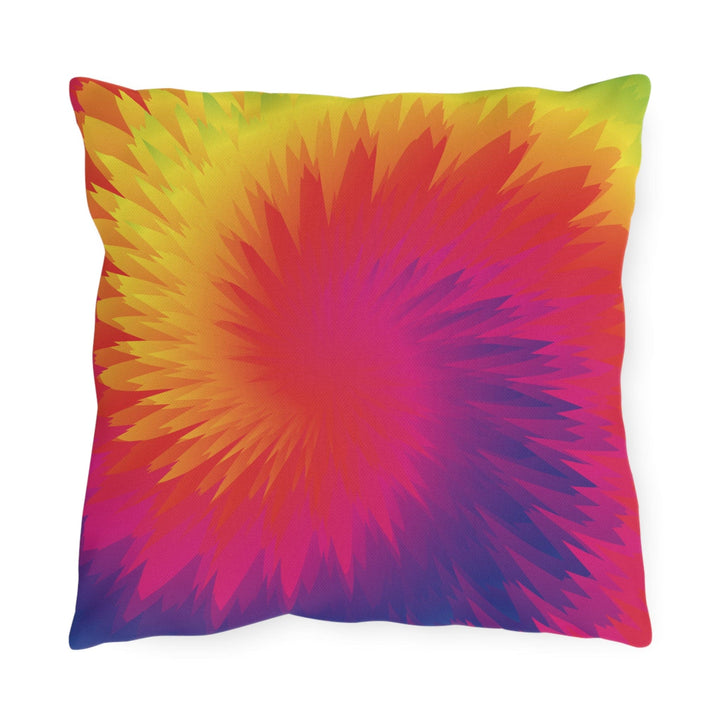 Decorative Indoor/outdoor Throw Pillow Tye Dye Geometric Swirl - Decorative