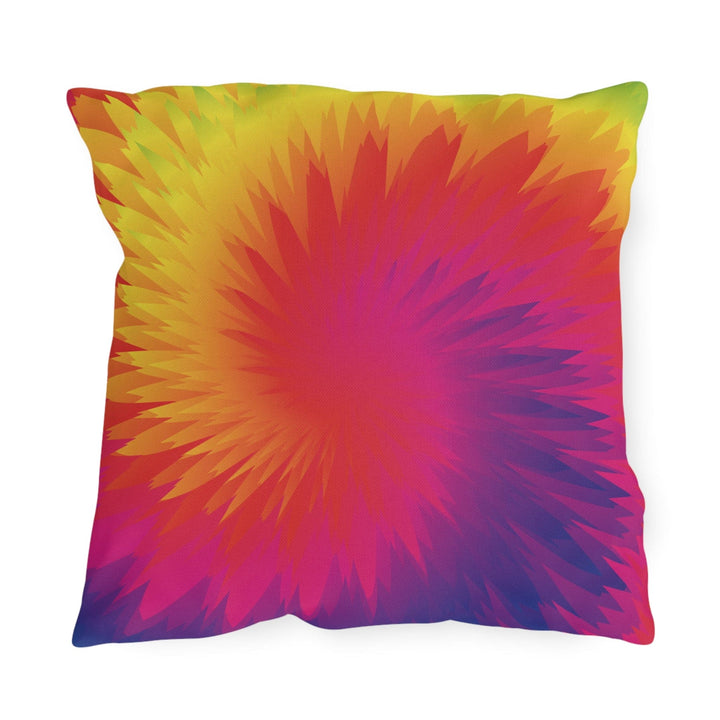 Decorative Indoor/outdoor Throw Pillow Tye Dye Geometric Swirl - Decorative