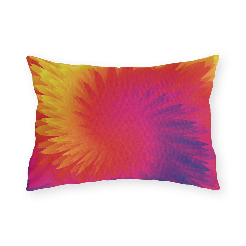 Decorative Indoor/outdoor Throw Pillow Tye Dye Geometric Swirl - Decorative