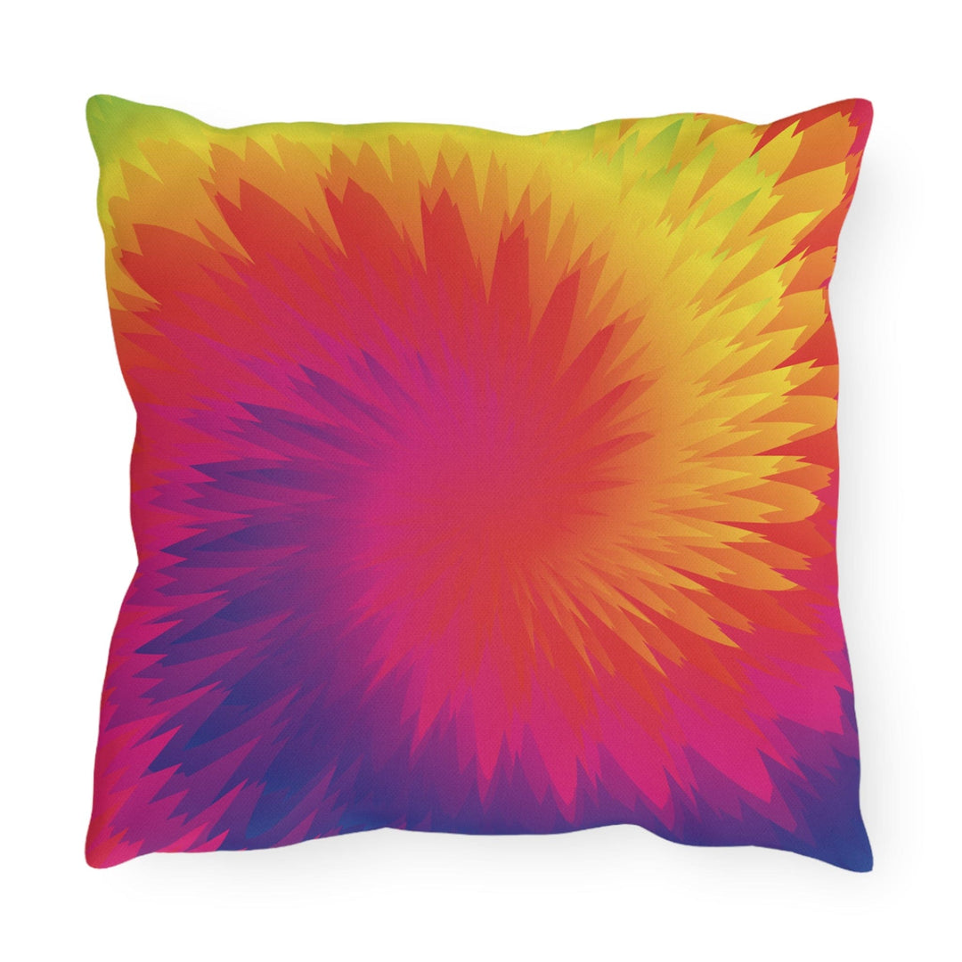 Decorative Indoor/outdoor Throw Pillow Tye Dye Geometric Swirl - Decorative