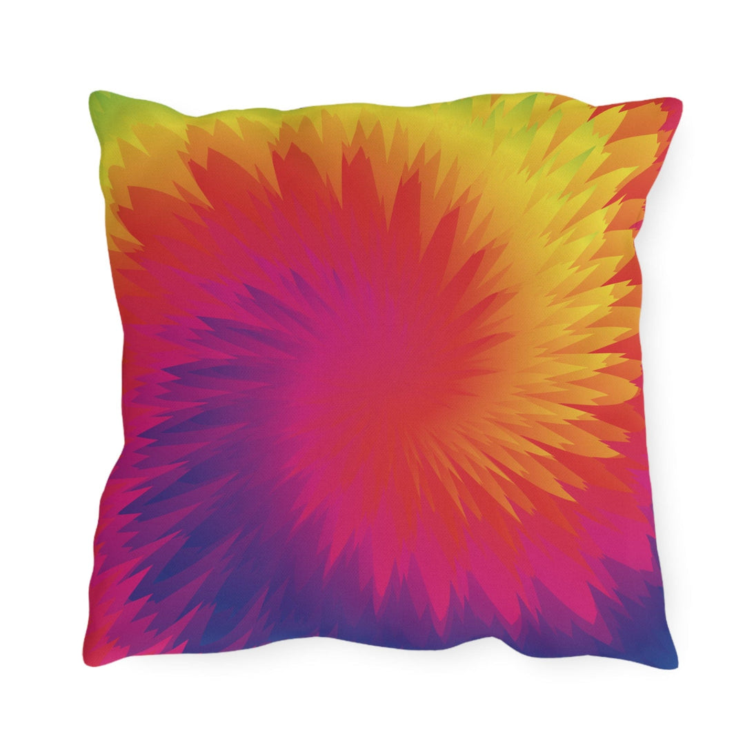 Decorative Indoor/outdoor Throw Pillow Tye Dye Geometric Swirl - Decorative