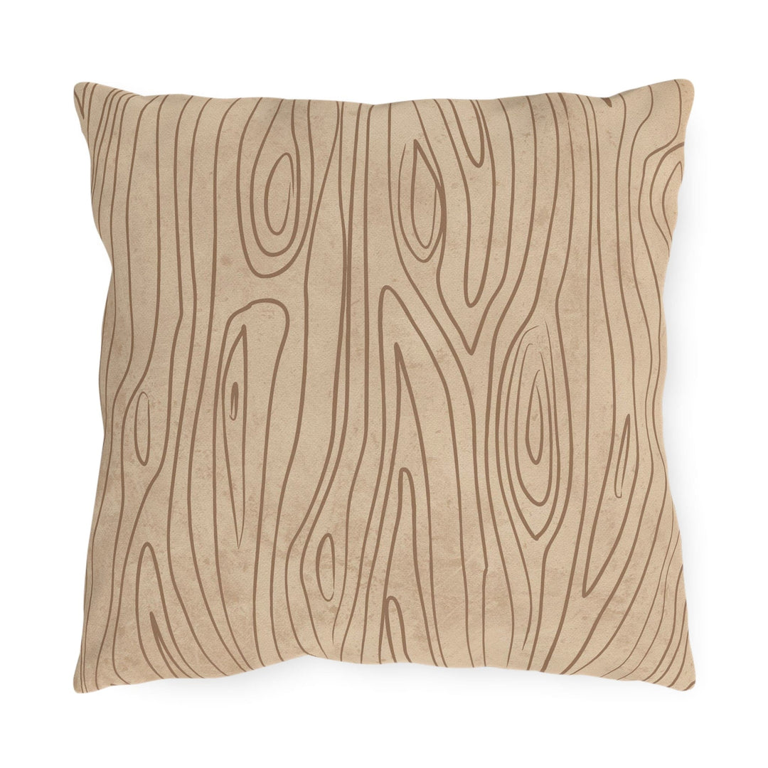 Decorative Indoor/outdoor Pillow Beige and Brown Tree Sketch - Decorative