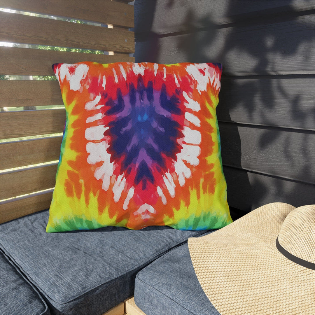 Decorative Indoor/outdoor Pillow Psychedelic Rainbow Tie Dye - Decorative