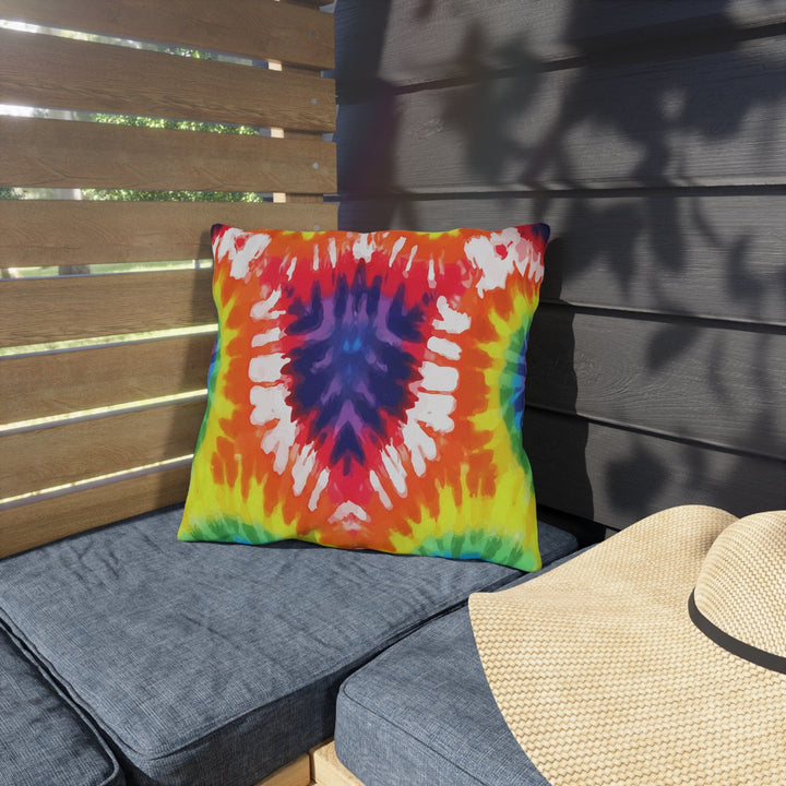 Decorative Indoor/outdoor Pillow Psychedelic Rainbow Tie Dye - Decorative