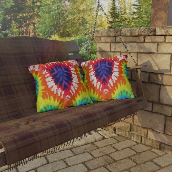 Decorative Indoor/outdoor Pillow Psychedelic Rainbow Tie Dye - Decorative