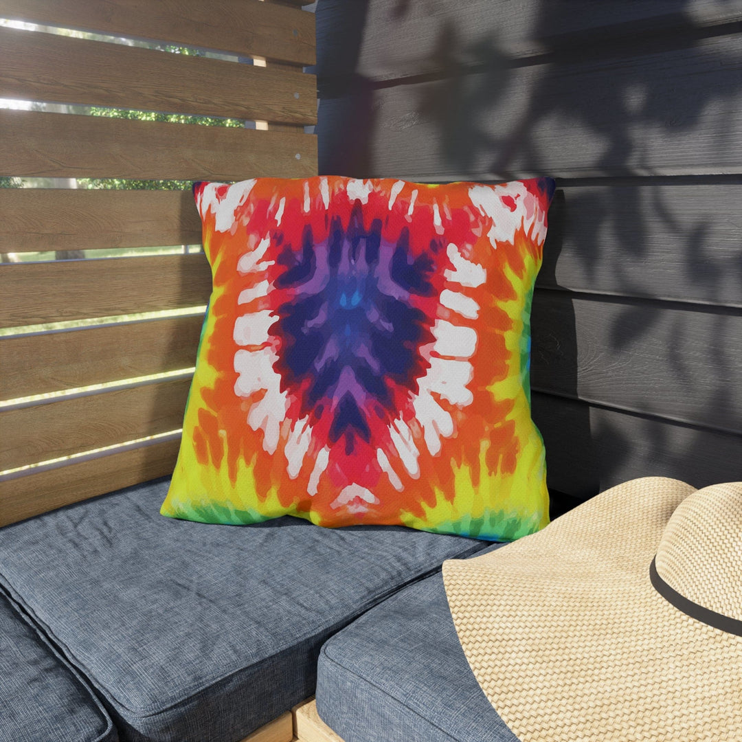 Decorative Indoor/outdoor Pillow Psychedelic Rainbow Tie Dye - Decorative