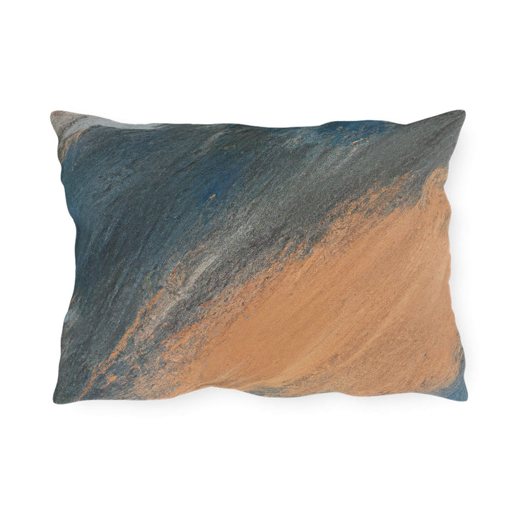 Decorative Indoor/outdoor Pillow - Blue Orange Abstract Pattern