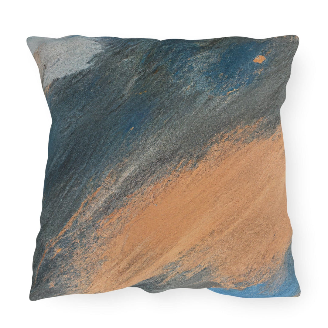 Decorative Indoor/outdoor Pillow Blue Orange Abstract Pattern - Decorative