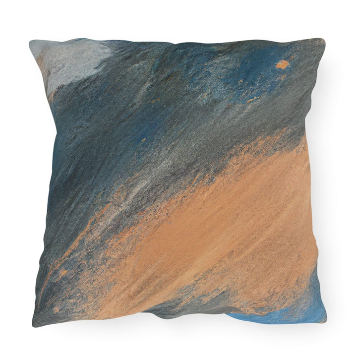 Decorative Indoor/outdoor Pillow - Blue Orange Abstract Pattern