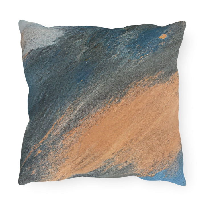 Decorative Indoor/outdoor Pillow - Blue Orange Abstract Pattern