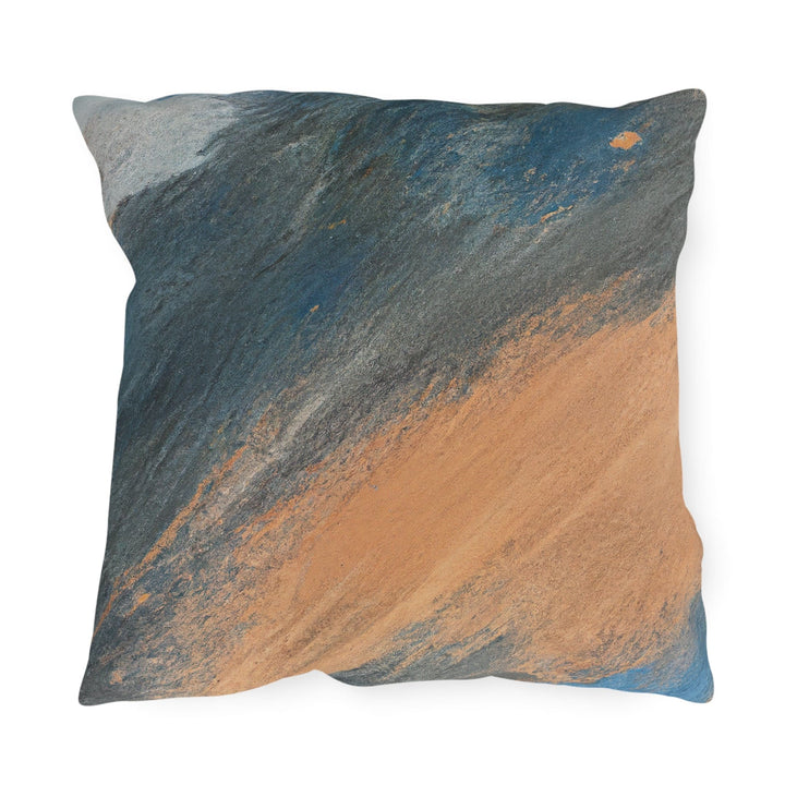 Decorative Indoor/outdoor Pillow - Blue Orange Abstract Pattern