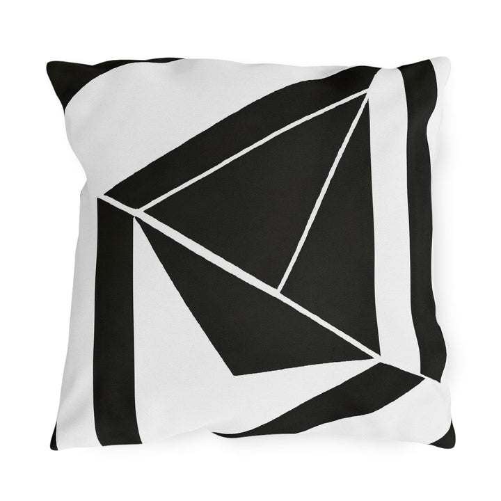 Decorative Indoor/outdoor Pillow Black and White Geometric Pattern - Decorative