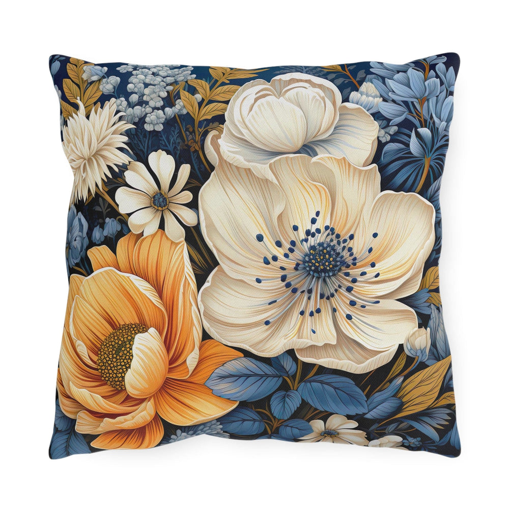 Decorative Indoor/outdoor Pillow Blue Floral - Decorative | Throw Pillows