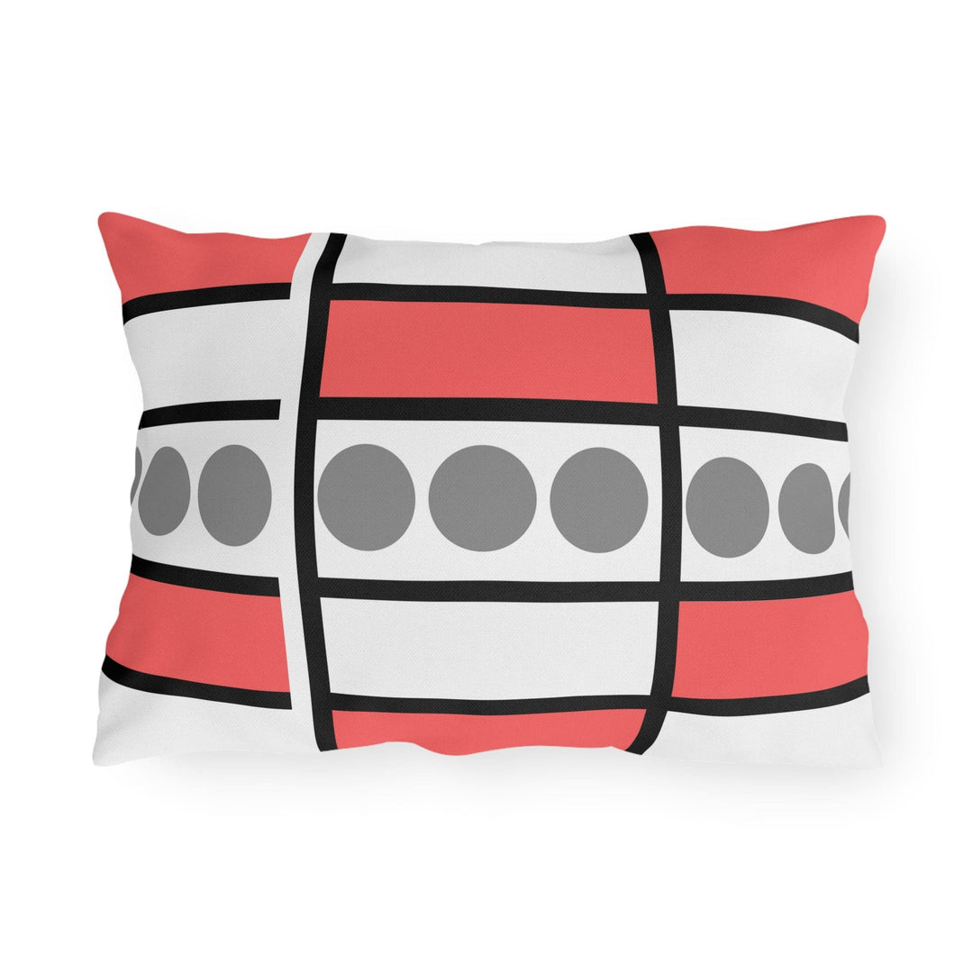 Decorative Indoor/outdoor Pillow Pale Red Geometric Pattern - Decorative