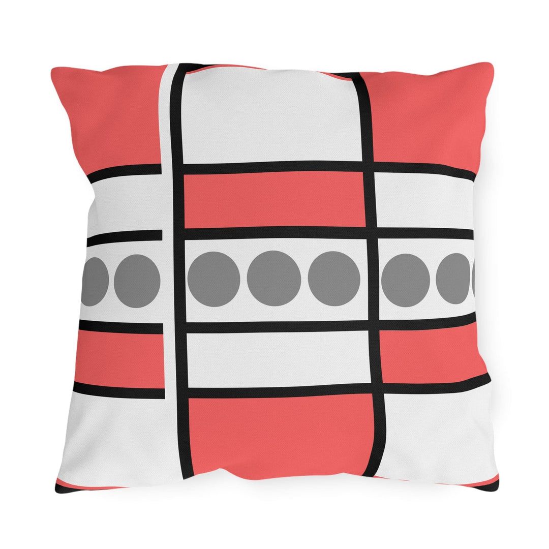 Decorative Indoor/outdoor Pillow Pale Red Geometric Pattern - Decorative