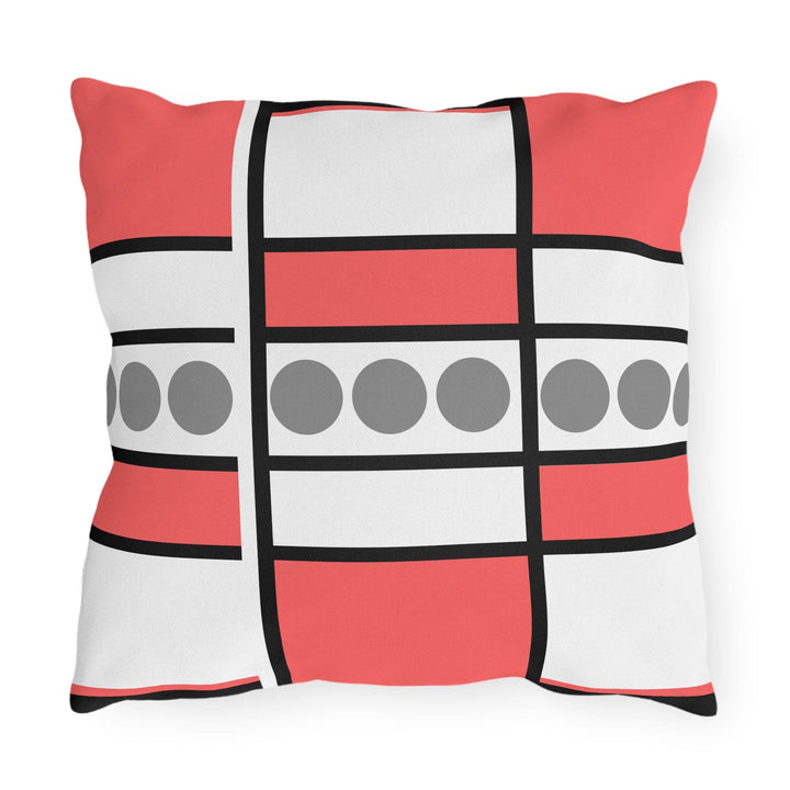 Decorative Indoor/outdoor Pillow Pale Red Geometric Pattern - Decorative