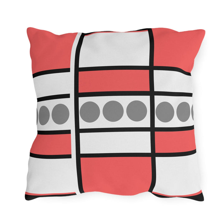 Decorative Indoor/outdoor Pillow Pale Red Geometric Pattern - Decorative