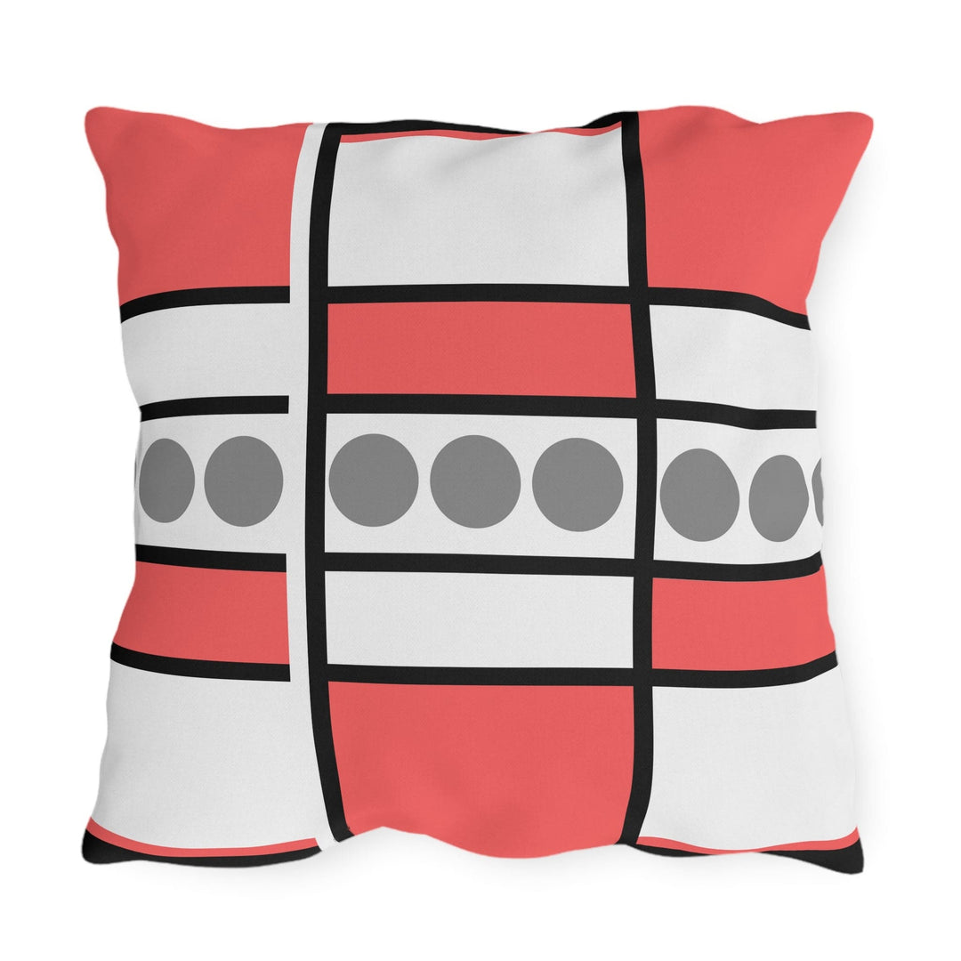 Decorative Indoor/outdoor Pillow Pale Red Geometric Pattern - Decorative