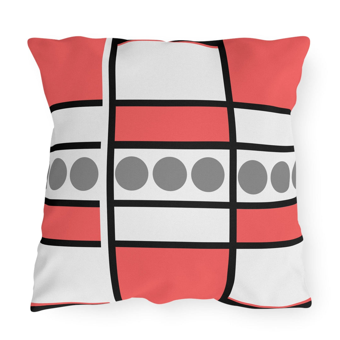 Decorative Indoor/outdoor Pillow Pale Red Geometric Pattern - Decorative