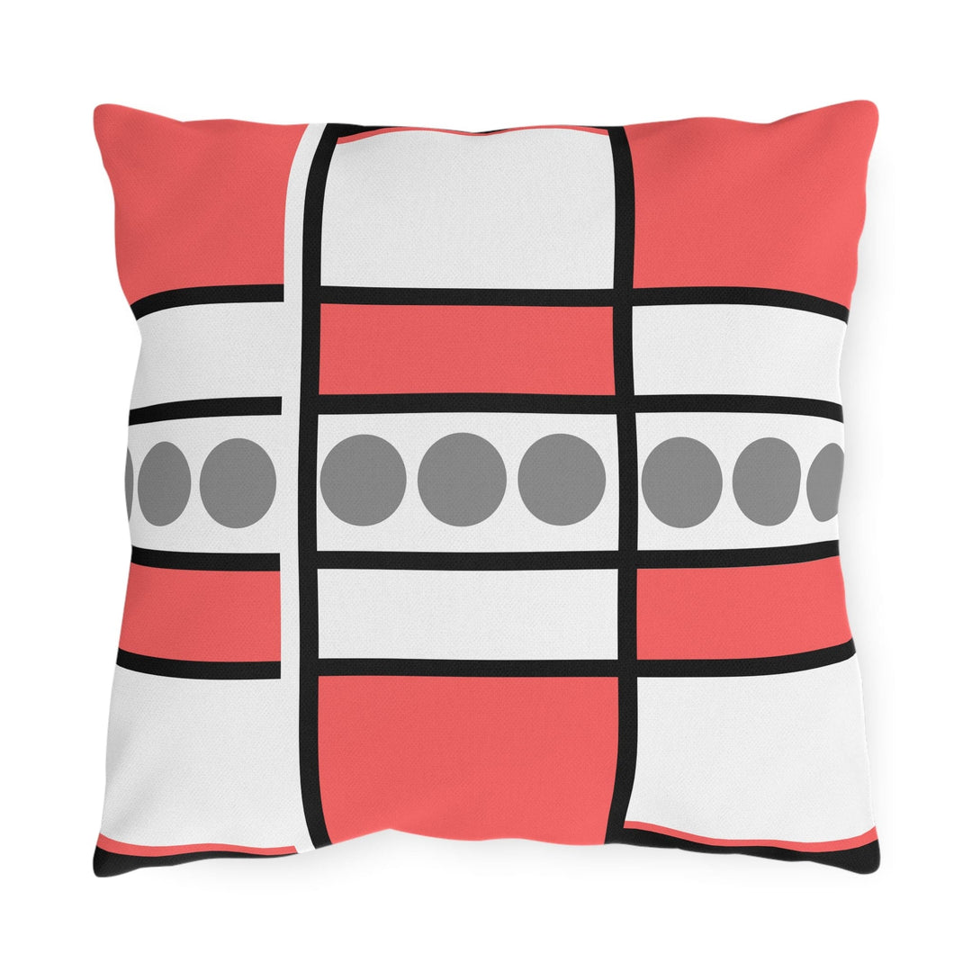 Decorative Indoor/outdoor Pillow Pale Red Geometric Pattern - Decorative