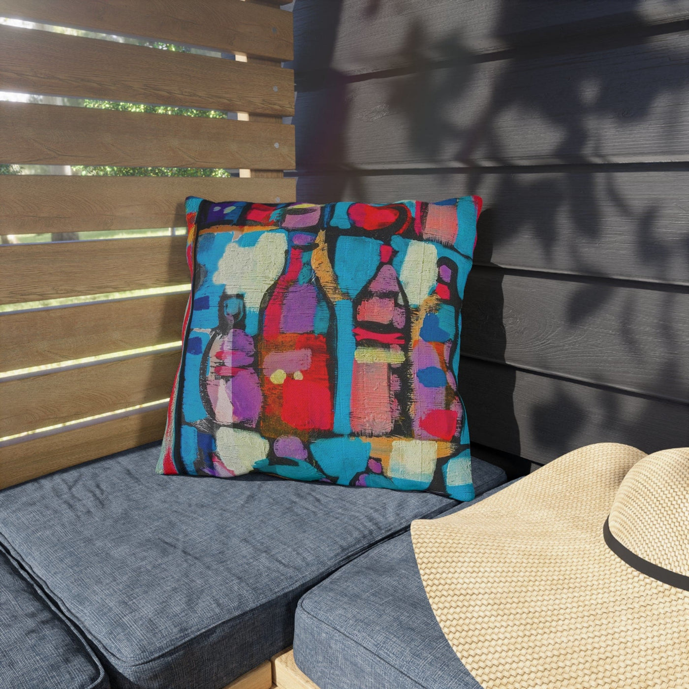 Decorative Outdoor Pillows With Zipper - Set Of 2 Sutileza Smooth Colorful
