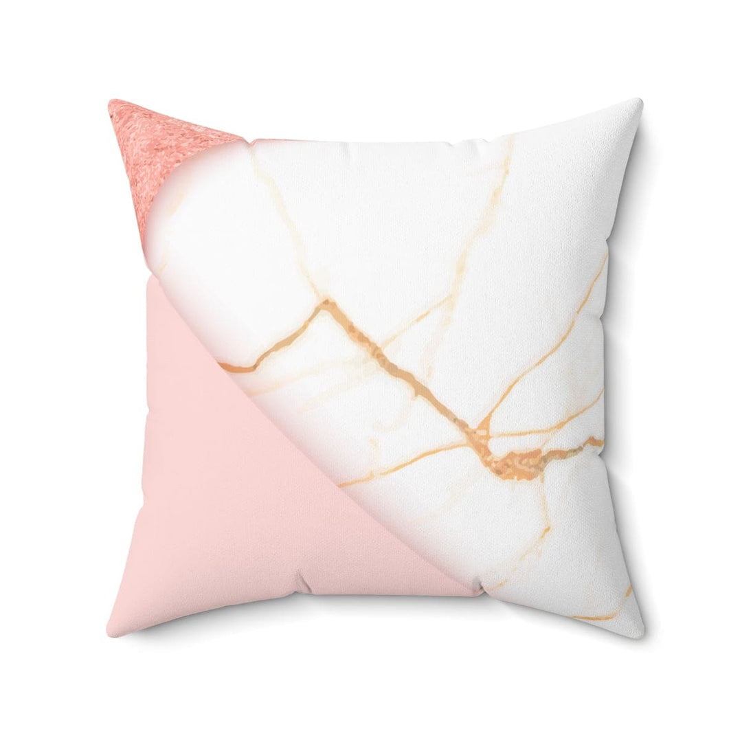 Decorative Throw Pillow Cover Pink Marble Swirl Pattern - Decorative | Throw