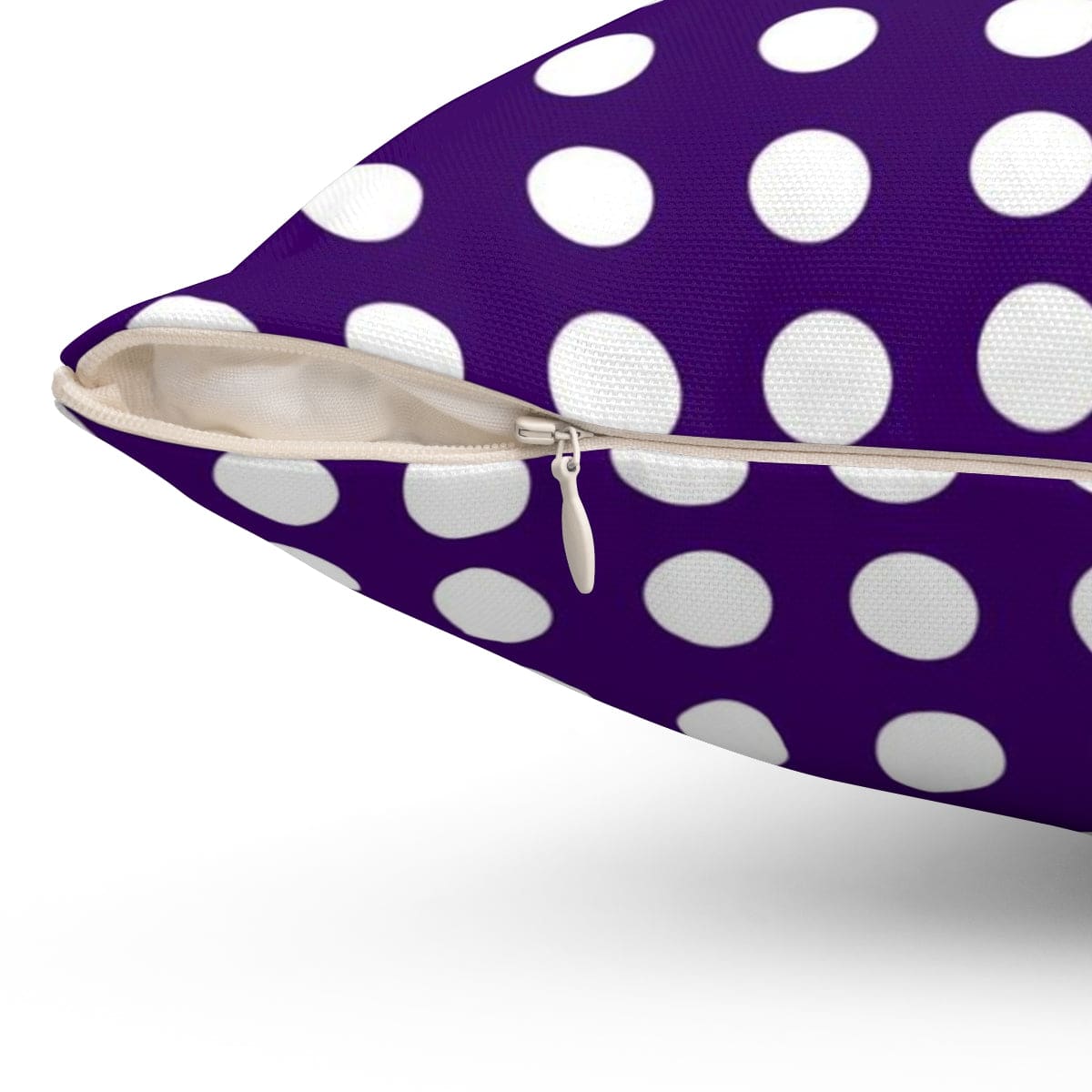 Decorative Throw Pillow Case Purple And White Dotted Pattern - Decorative |
