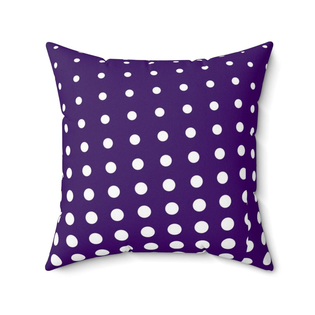 Decorative Throw Pillow Cover Purple and White Dotted Pattern - Decorative