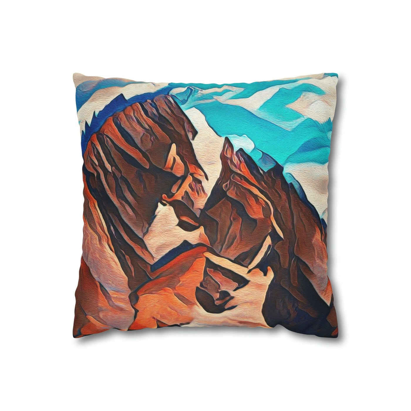 Decorative Throw Pillow Cover Brown Horses - Home Decor