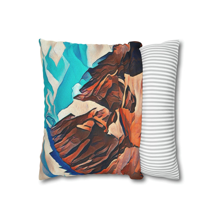 Decorative Throw Pillow Cover Brown Horses - Decorative | Throw Pillows | Covers