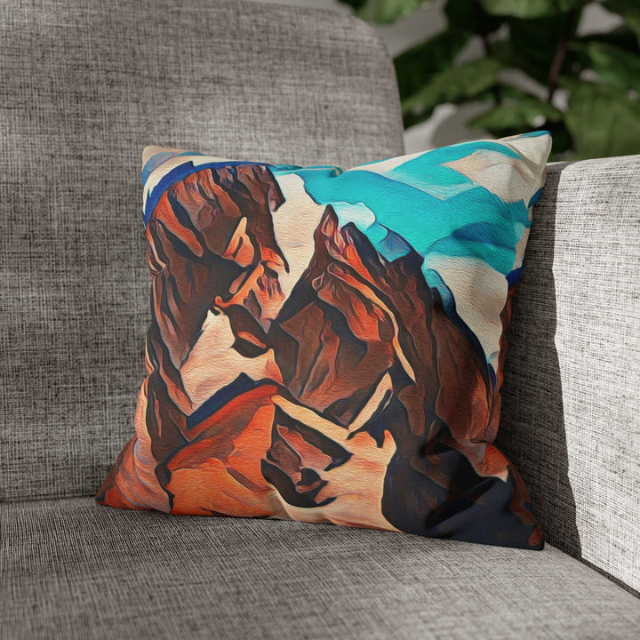 Decorative Throw Pillow Cover Brown Horses - Decorative | Throw Pillows | Covers