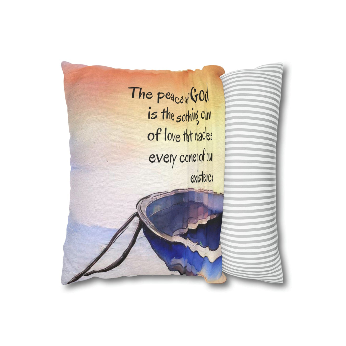 Decorative Throw Pillow Cover The Peace Of God Soothing Calm Illustration