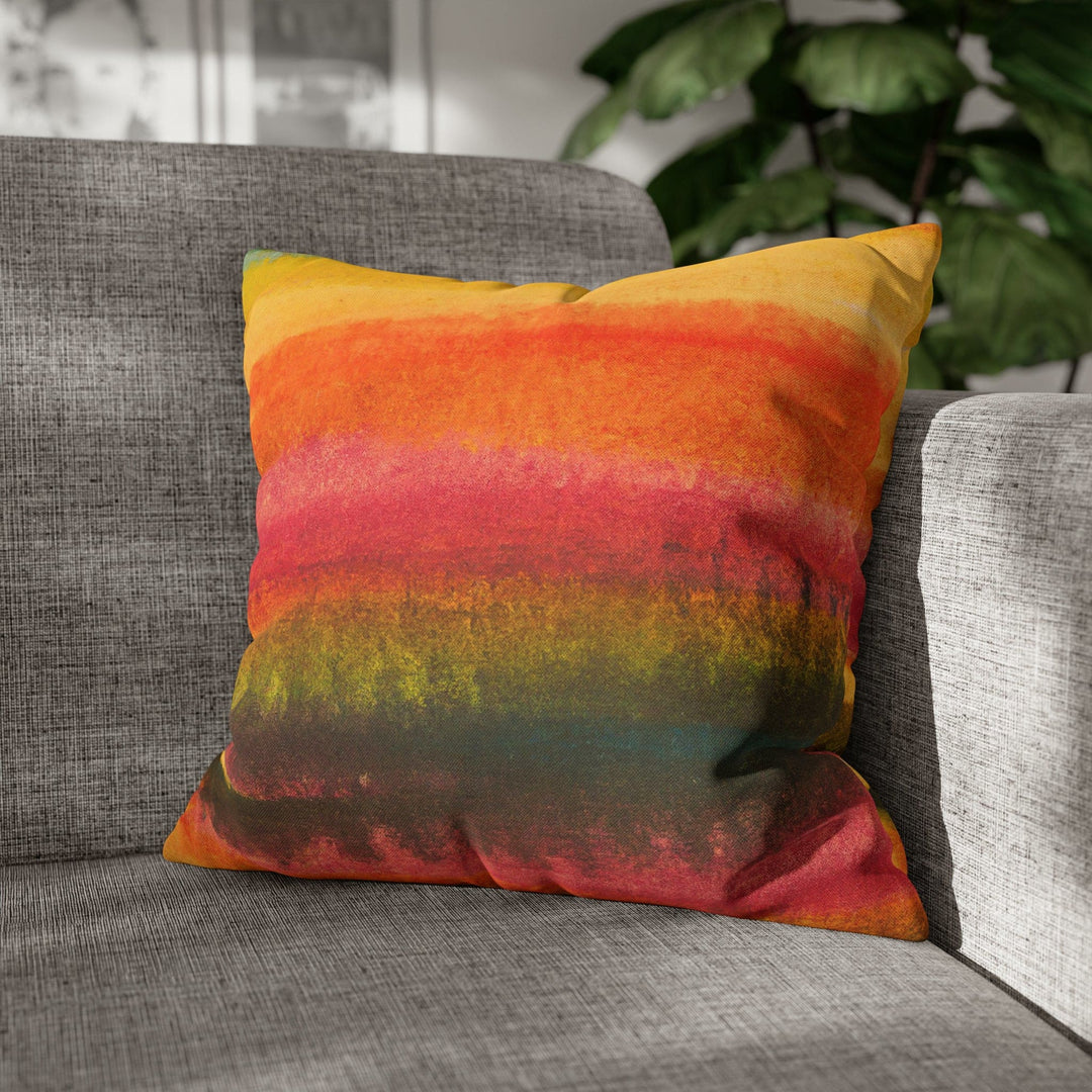 Decorative Throw Pillow Cover - Autumn Fall Watercolors - Decorative/Throw