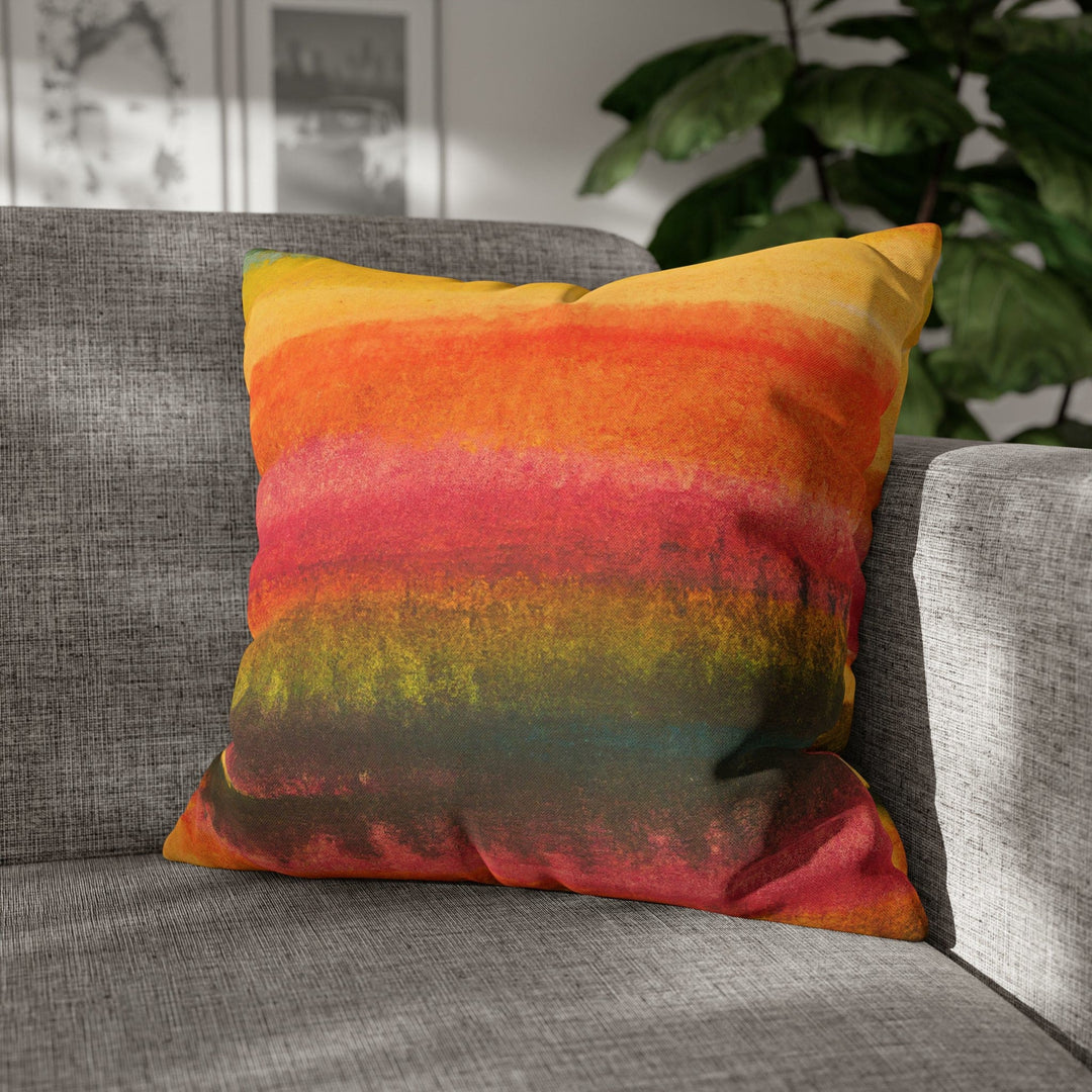 Decorative Throw Pillow Cover - Autumn Fall Watercolors - Decorative/Throw
