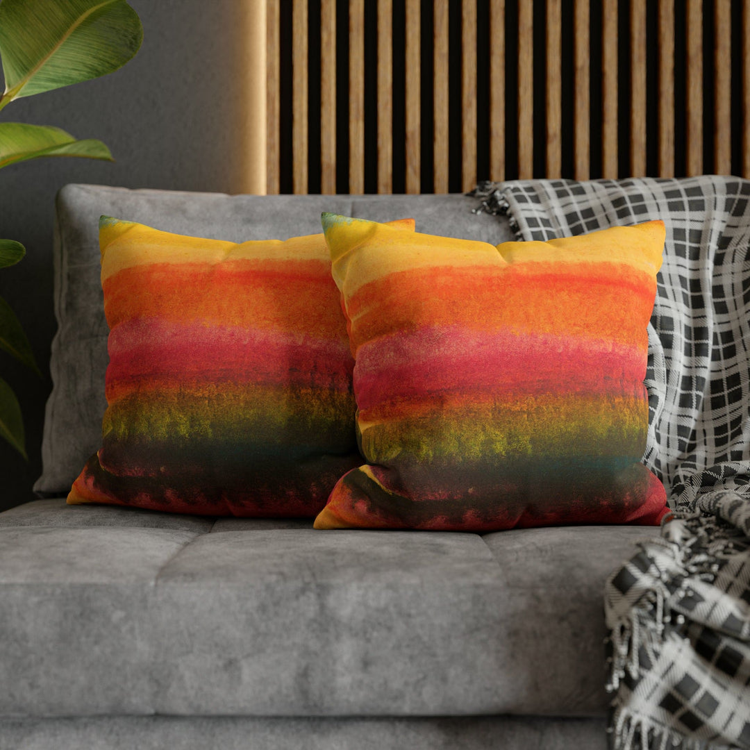 Decorative Throw Pillow Cover - Autumn Fall Watercolors - Decorative/Throw