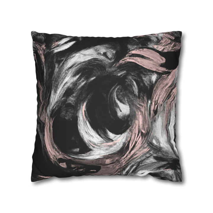 Decorative Throw Pillow Cover Black Pink White Abstract Pattern - Decorative