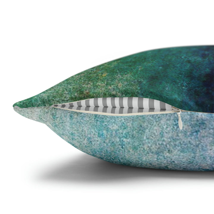 Decorative Throw Pillow Cover - Blue Hue Watercolor Abstract Print