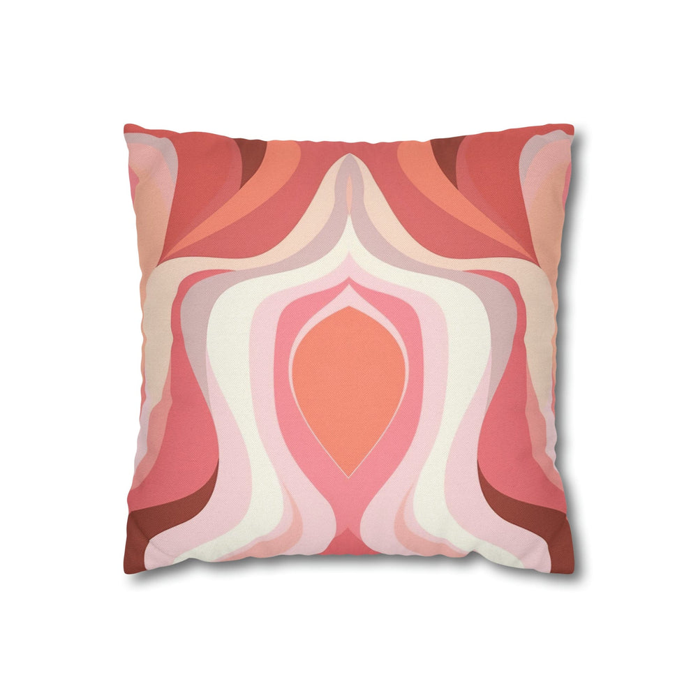 Decorative Throw Pillow Cover Boho Pink Swirl Pattern - Decorative | Throw