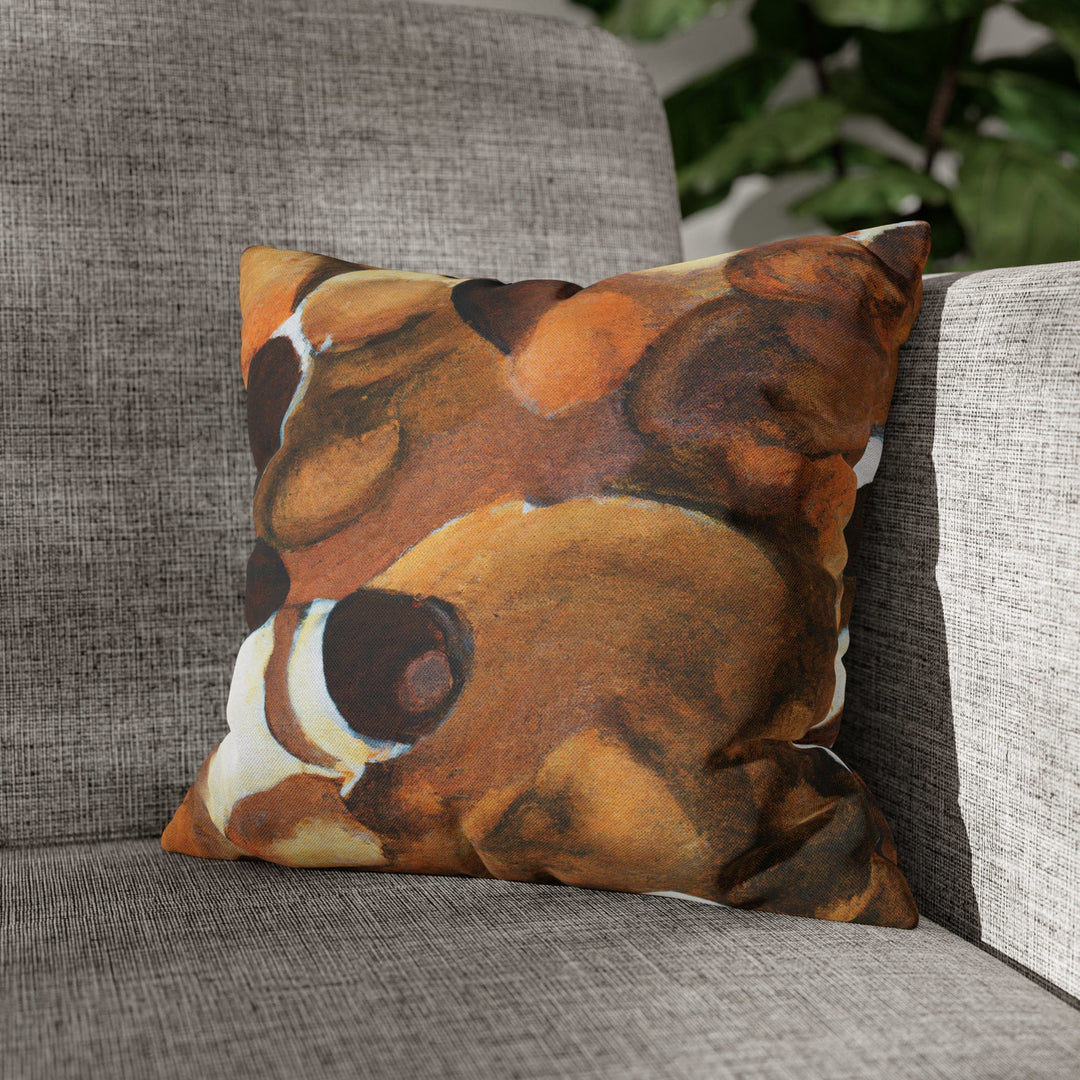 Decorative Throw Pillow Cover Brown White Stone Pattern - Decorative | Throw