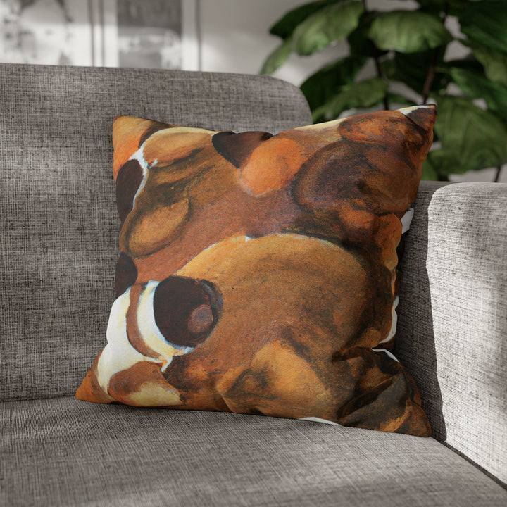 Decorative Throw Pillow Cover Brown White Stone Pattern - Decorative | Throw