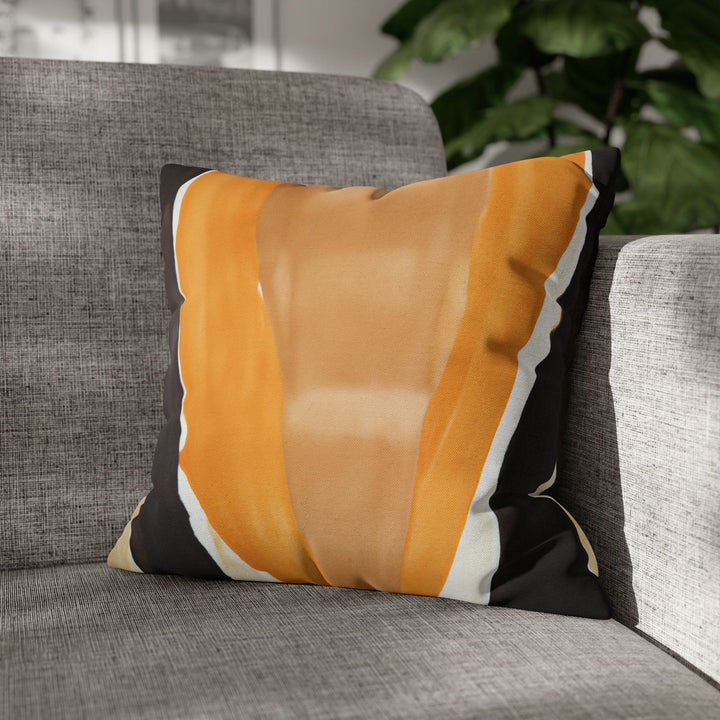 Decorative Throw Pillow Cover Golden Yellow Brown Abstract Pattern - Decorative