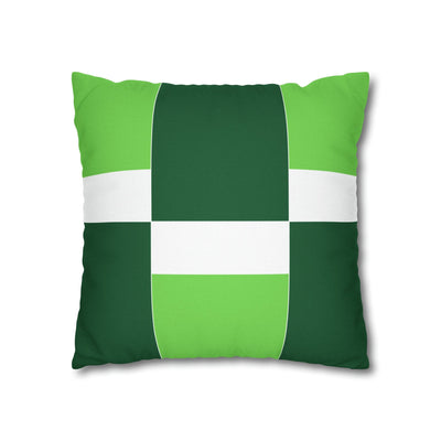 Decorative Throw Pillow Covers With Zipper - Set Of 2 Lime Forest Irish Green