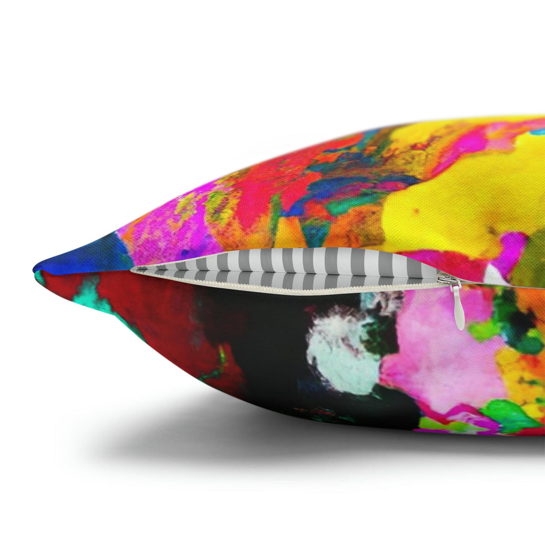 Decorative Throw Pillow Cover - Multicolor Abstract Expression Pattern