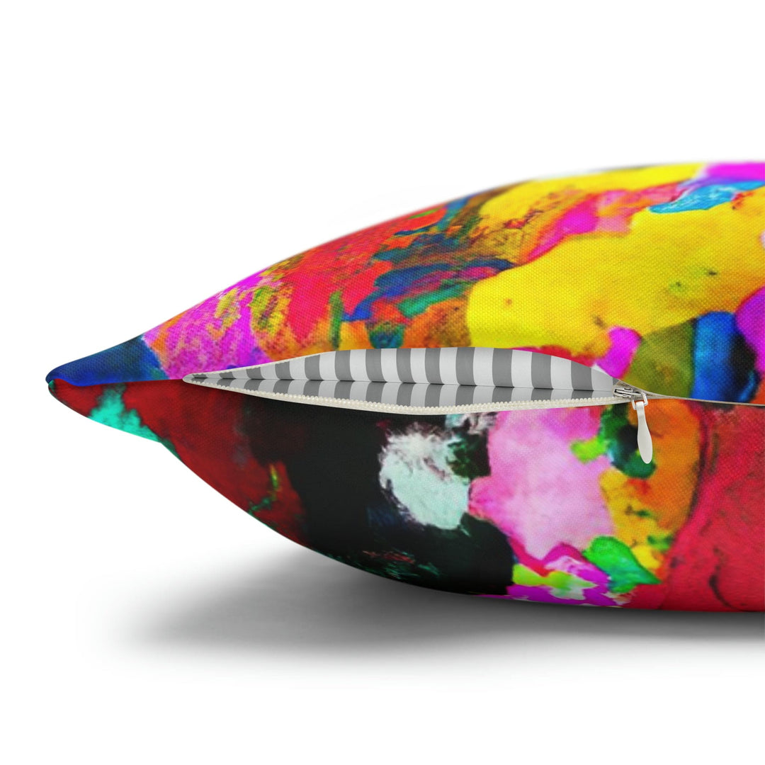 Decorative Throw Pillow Cover - Multicolor Abstract Expression Pattern