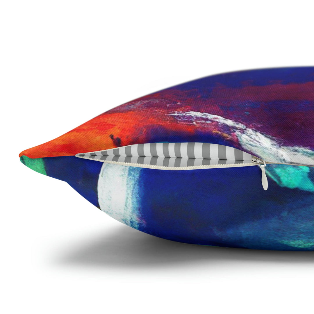 Decorative Throw Pillow Cover - Multicolor Abstract Expression Pattern