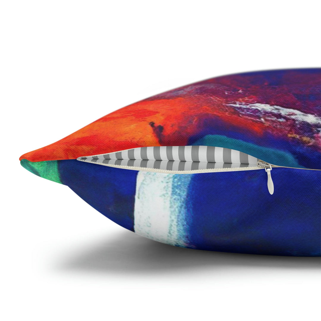 Decorative Throw Pillow Cover - Multicolor Abstract Expression Pattern