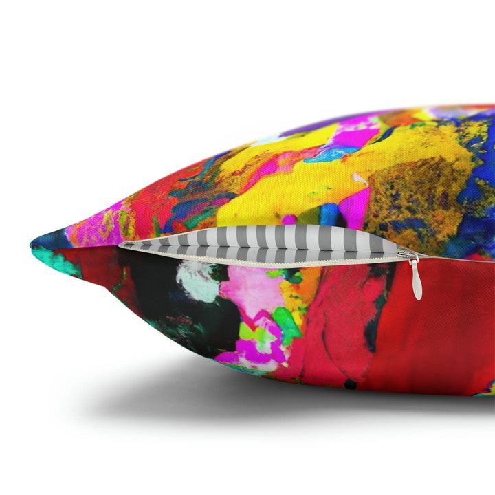 Decorative Throw Pillow Cover - Multicolor Abstract Expression Pattern