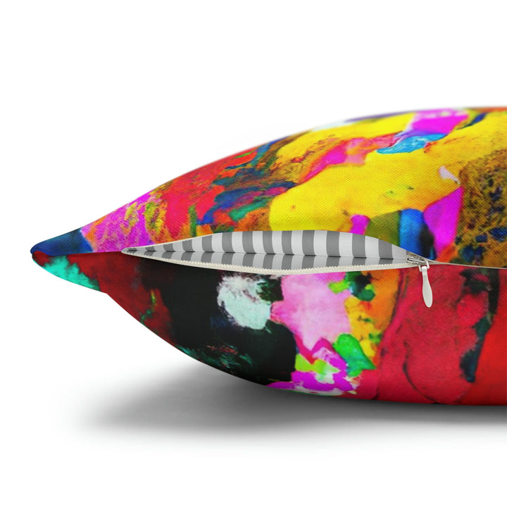Decorative Throw Pillow Cover - Multicolor Abstract Expression Pattern