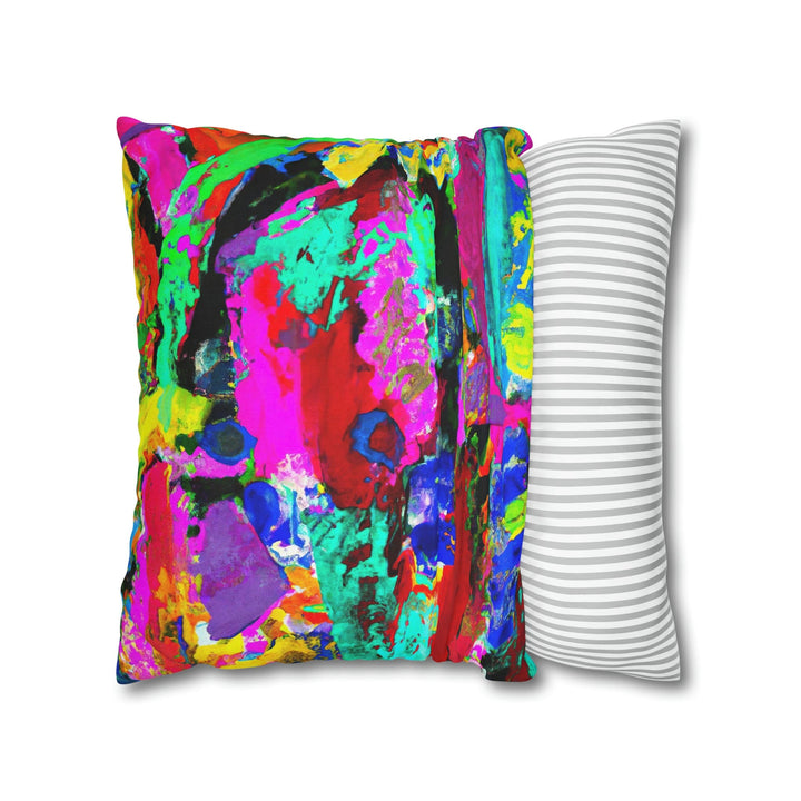Decorative Throw Pillow Cover - Multicolor Abstract Expression Pattern