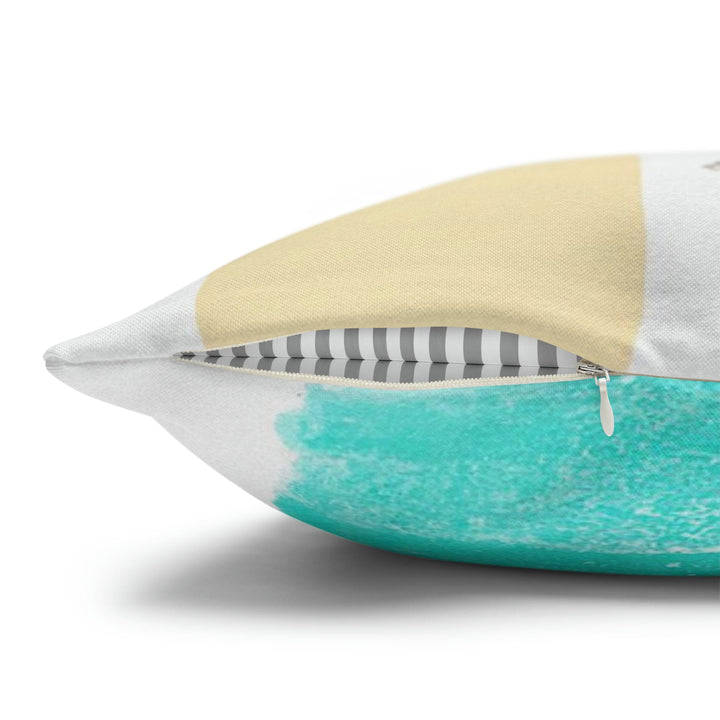 Decorative Throw Pillow Cover - Multicolor Pastel Geometric Brush Strokes